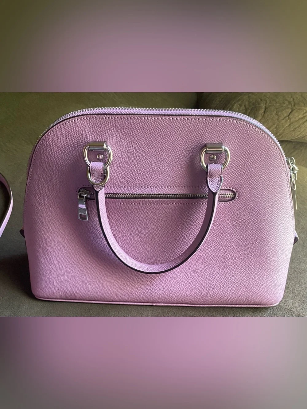 Purple coach bag